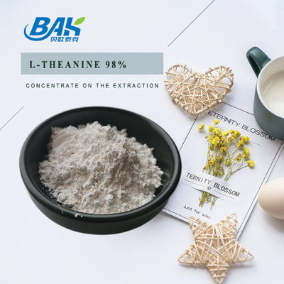 CAS NO 3081-61-6 Sağlıklı Beslenme İçin Doğal Bitkisel Ekstrakt Yeşil Çay Ekstraktı Tozu Teanin 98% Tozu