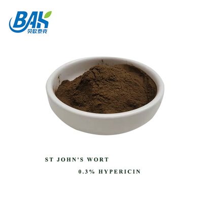 Hypericum Perforatum St. John's Wort Ekstraktı Hypericin 0.3% Bitki Ekstraktı Tozu