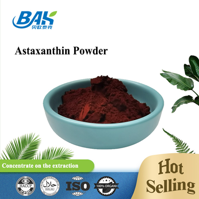 CAS 472-61-7 Doğal Kozmetik Bileşenler Kırmızı Astaxanthin Tozu