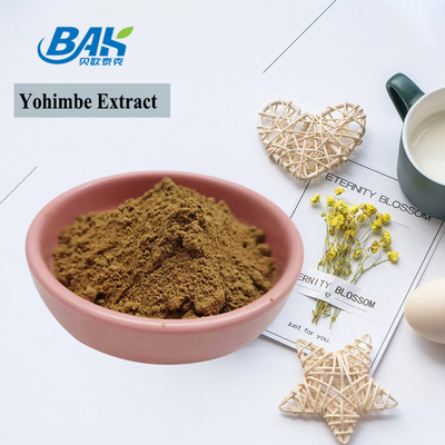 %5-98 Yohimbe Özü %100 Geçer 80 Mesh Corynanthe Yohimbe L Kahverengi Sarı Toz