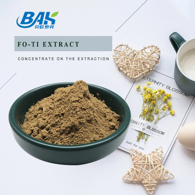 Polygonum Multiflorum Thunb Foti Kök Ekstresi Kahverengi Sarı Toz 10:1 20:1