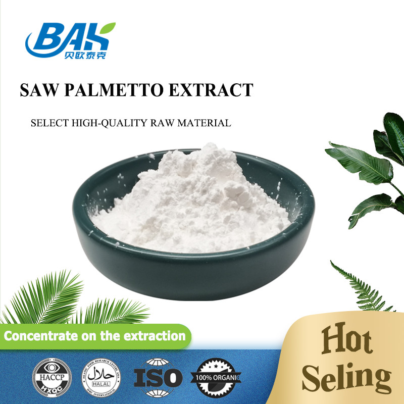Fabrika Arzı Saw Palmetto Özü% 25% 35% 45 Yağ Asitleri Serenoa Repens Beyaz Toz