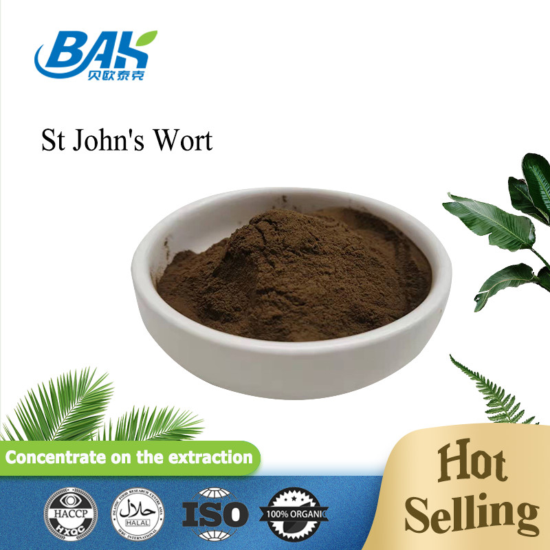 Hypericum Perforatum St. John's Wort Ekstraktı Hypericin 0.3% Bitki Ekstraktı Tozu